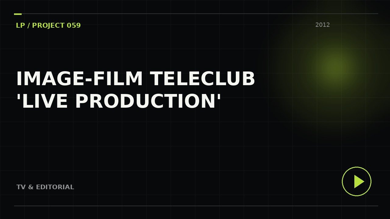 TV-Kameramann, ENG- und EB-Team Schweiz